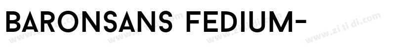 BaronSans fedium字体转换